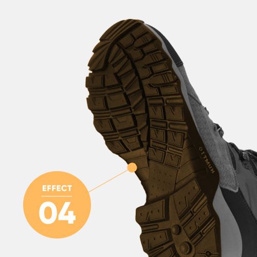 Giày leo núi chống sốc Humtto Hàn Quốc cổ cao Loa Mid MT Women - Dark Gray 8