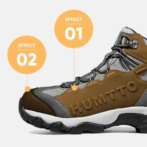 Giày trekking logo Humtto nổi bật Hàn Quốc cổ ngắn Whale Mid MT Men - Brown 6