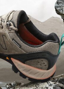 Giày leo núi nam chống nước Humtto 120562A cổ thấp da thuộc-9