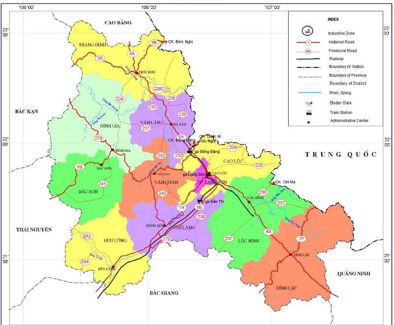 Bản đồ tỉnh Lạng Sơn