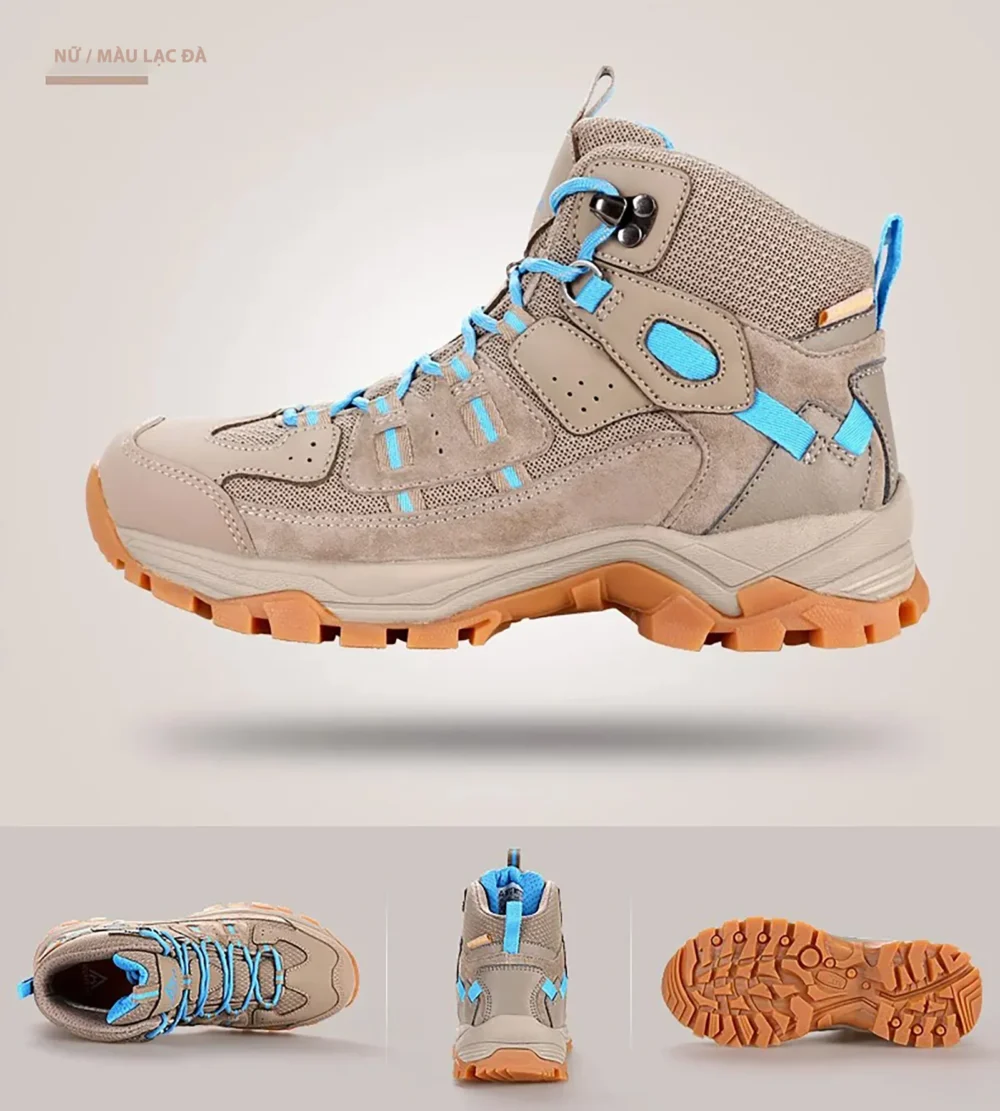 Giày leo núi nữ cổ cao Humtto Hiking Shoes 290015B-5