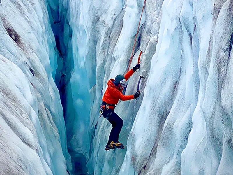 Ice climbing