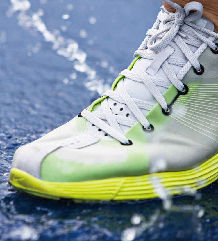 TPU (Thermoplastic Polyurethane) coating in climbing shoes