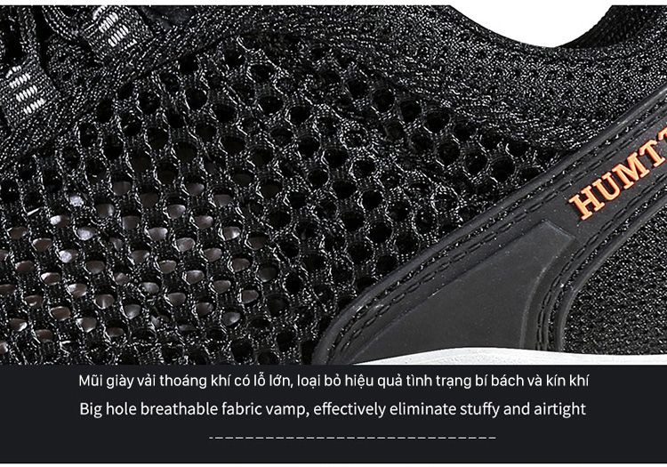 Giày đi rừng Humtto 110571AB cổ thấp mặt lưới thoáng khí mau khô unisex-19