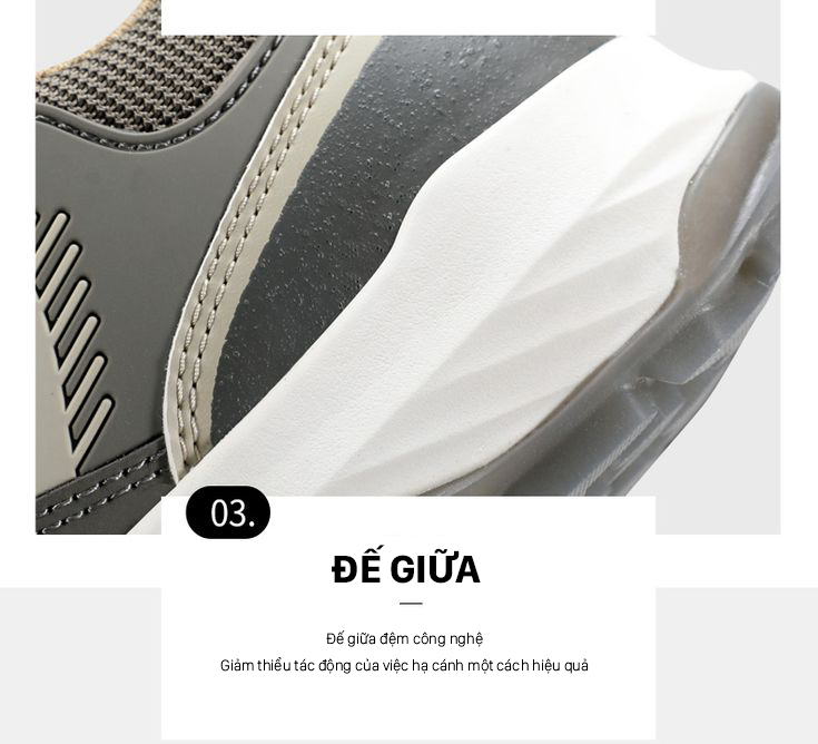 Giày hiking nam Humtto 150294A cổ thấp lưới nhẹ thoáng khí bám dính-21