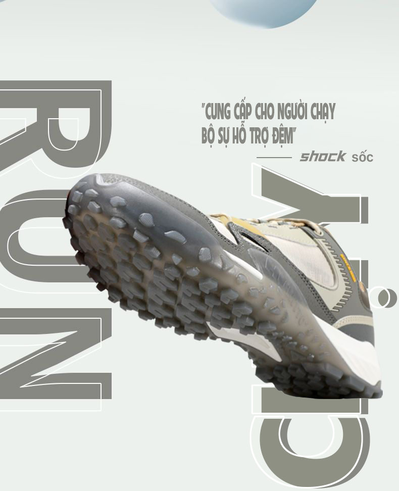 Giày hiking nam Humtto 150294A cổ thấp lưới nhẹ thoáng khí bám dính-7