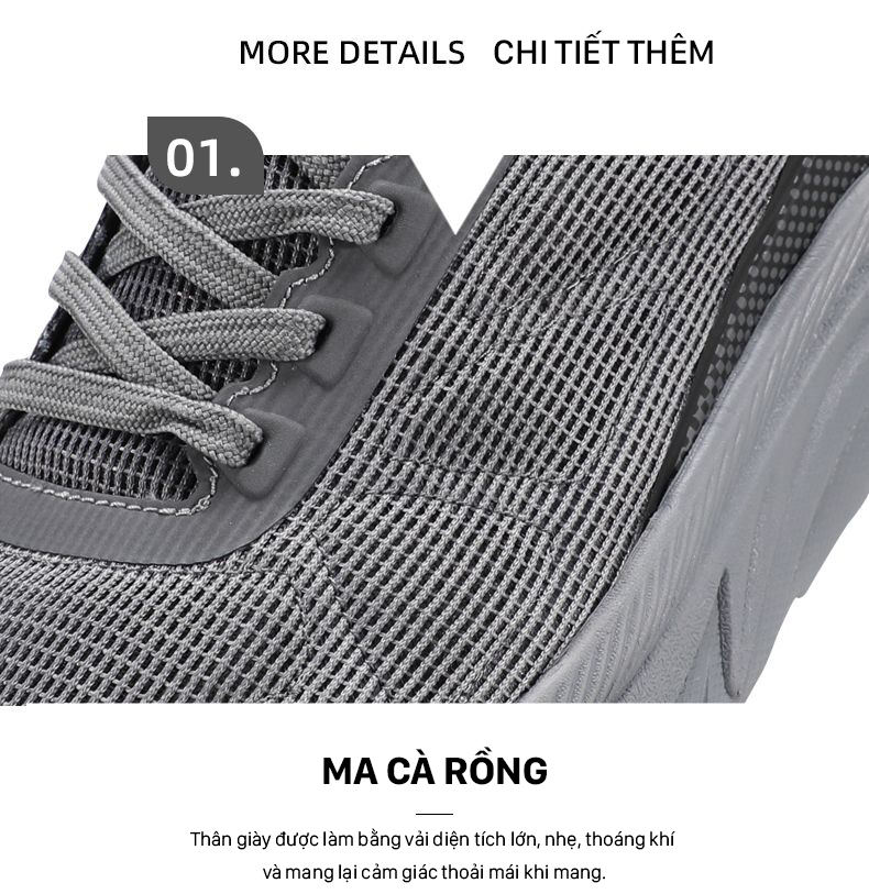 Giày thể thao nam Humtto 350132A chạy bộ mặt lưới thoáng khí nhẹ năng động-21