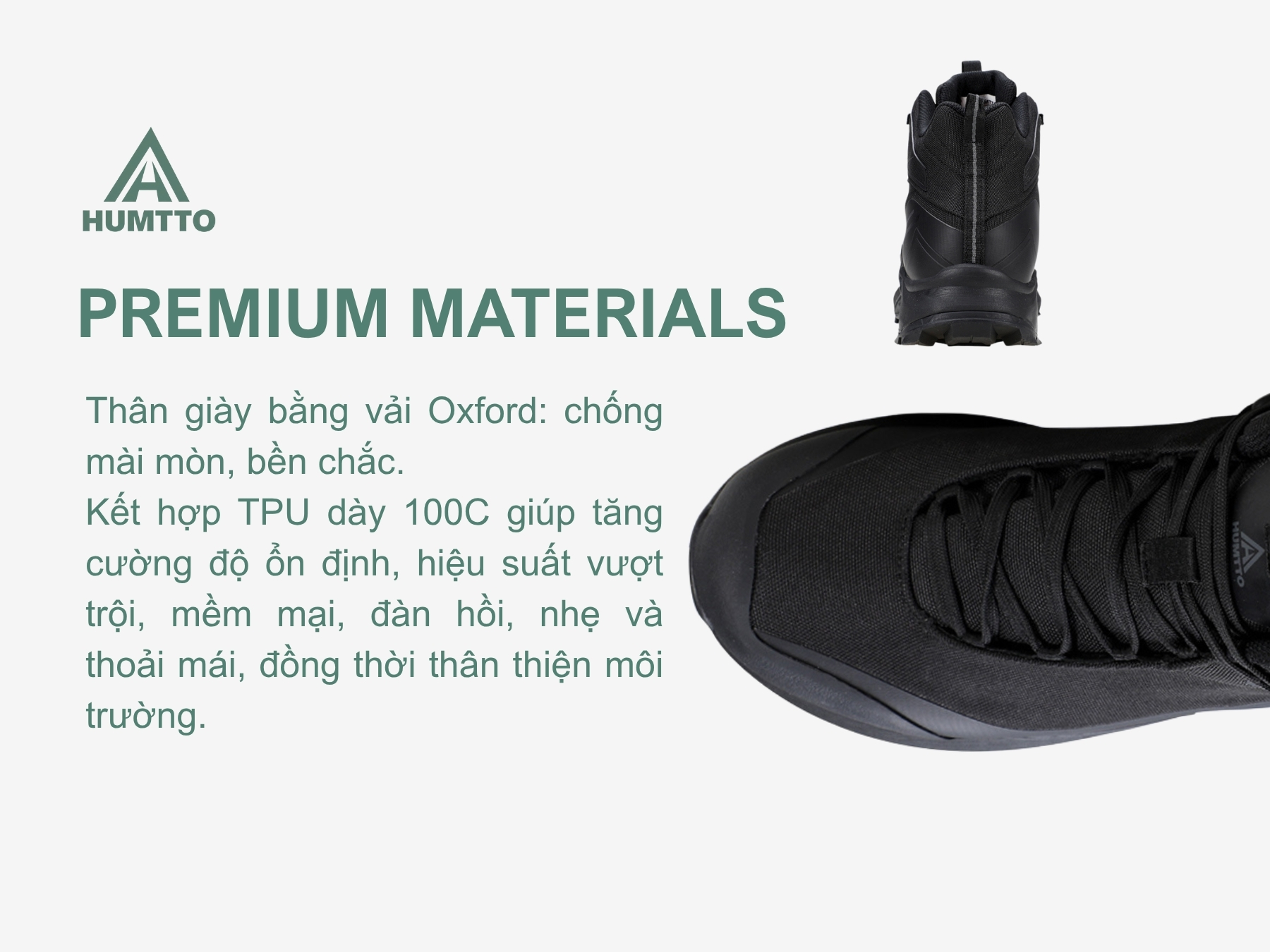 Giày đi tuyết nam Humtto 260937A chống nước cổ cao pro-13