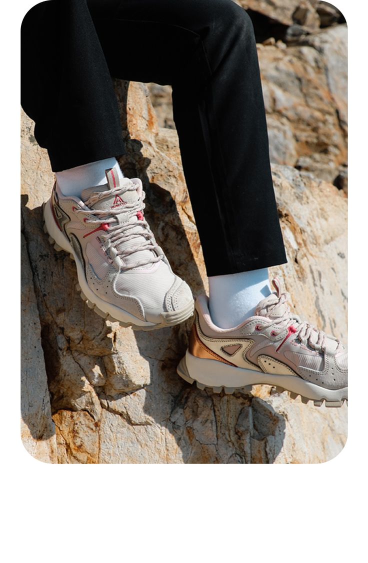 Giày hiking nam nữ Humtto 340310AB cổ thấp mặt lưới da cắt xẻ thời trang-28