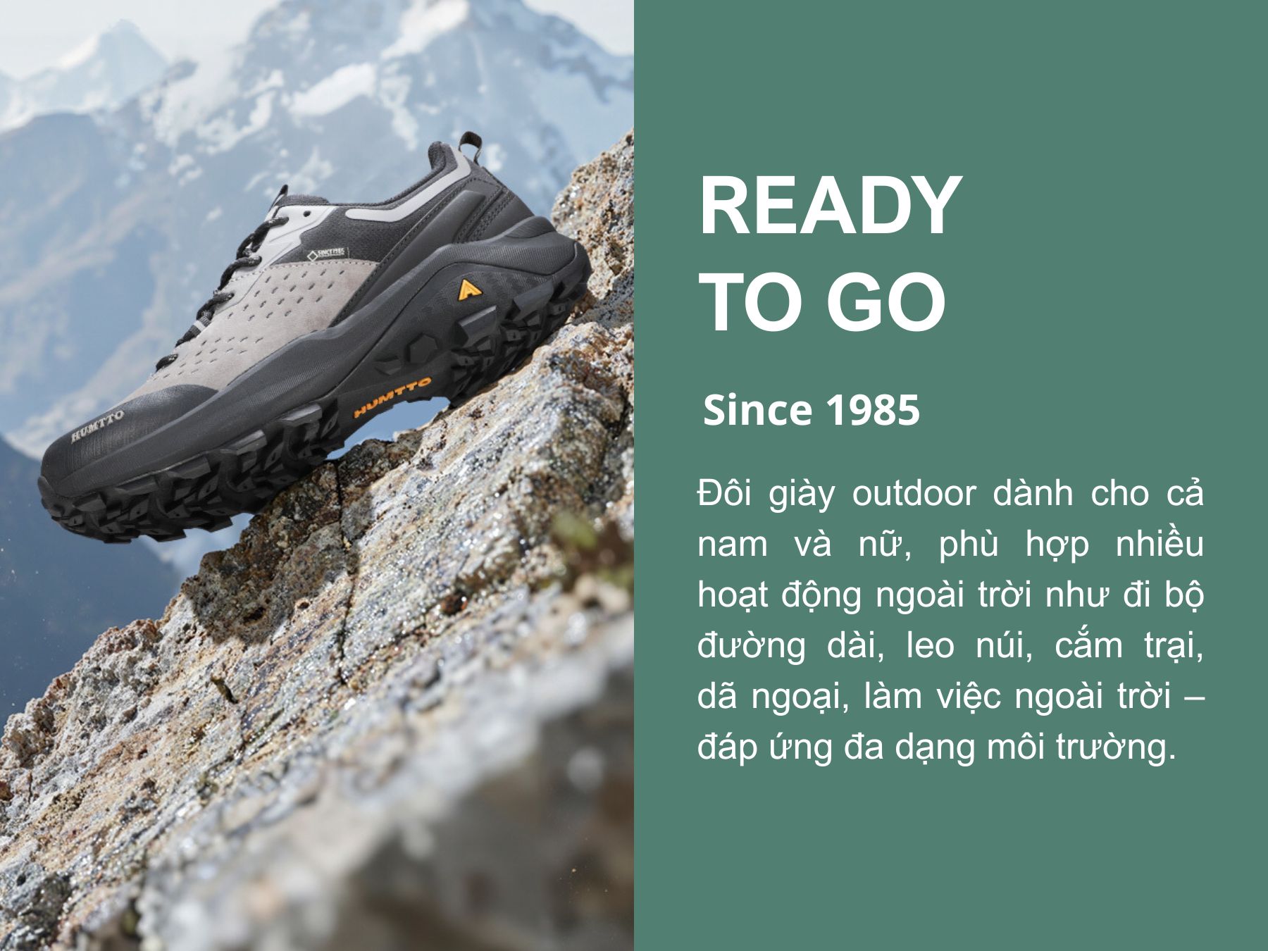 Giày hiking nữ Humtto 160560B cổ thấp lỗ thoáng khí thời trang-12