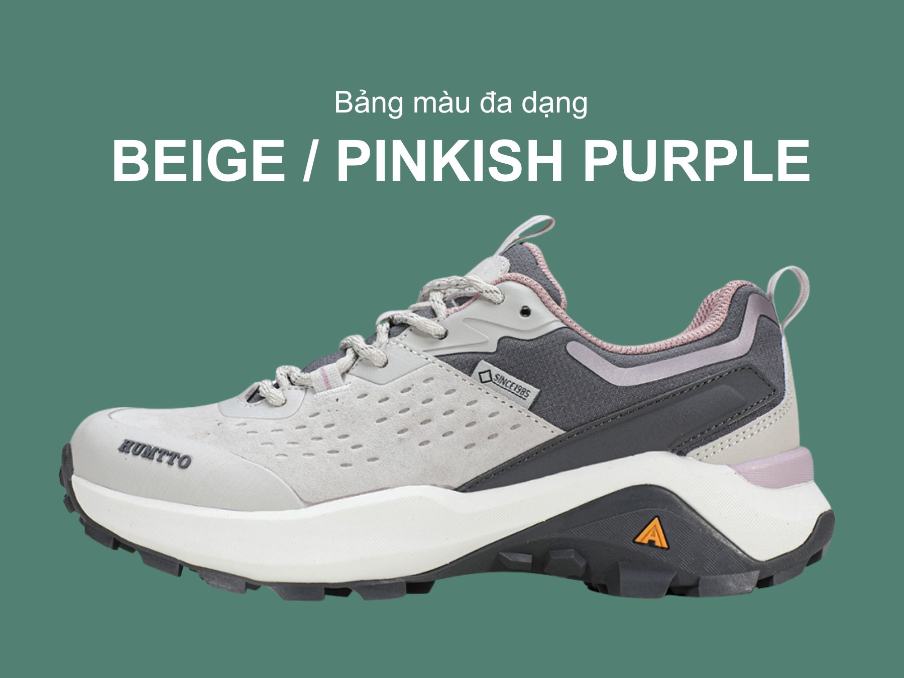 Giày hiking nữ Humtto 160560B cổ thấp lỗ thoáng khí thời trang-16