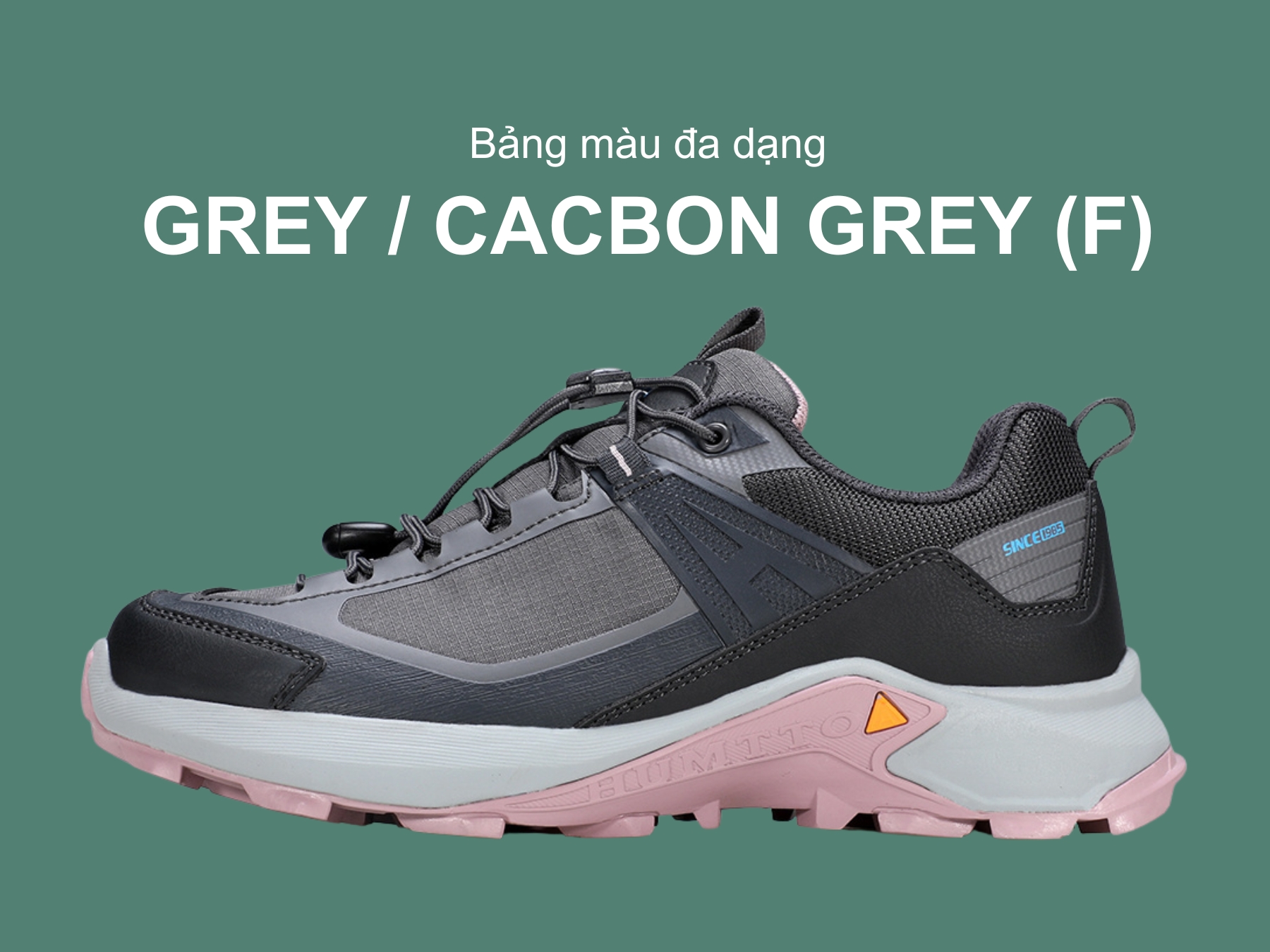 Giày hiking nữ Humtto 160955B cổ thấp dây rút tiện lợi-16