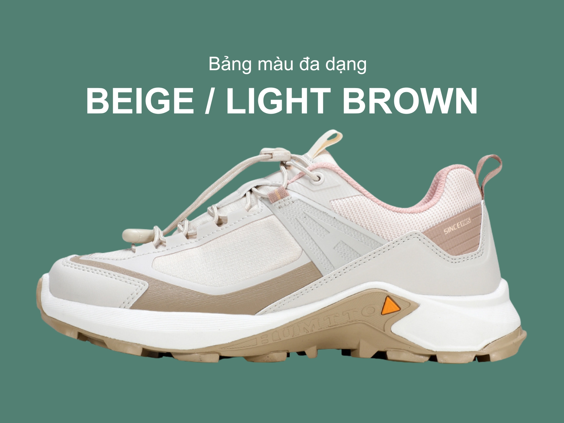 Giày hiking nữ Humtto 160955B cổ thấp dây rút tiện lợi-17