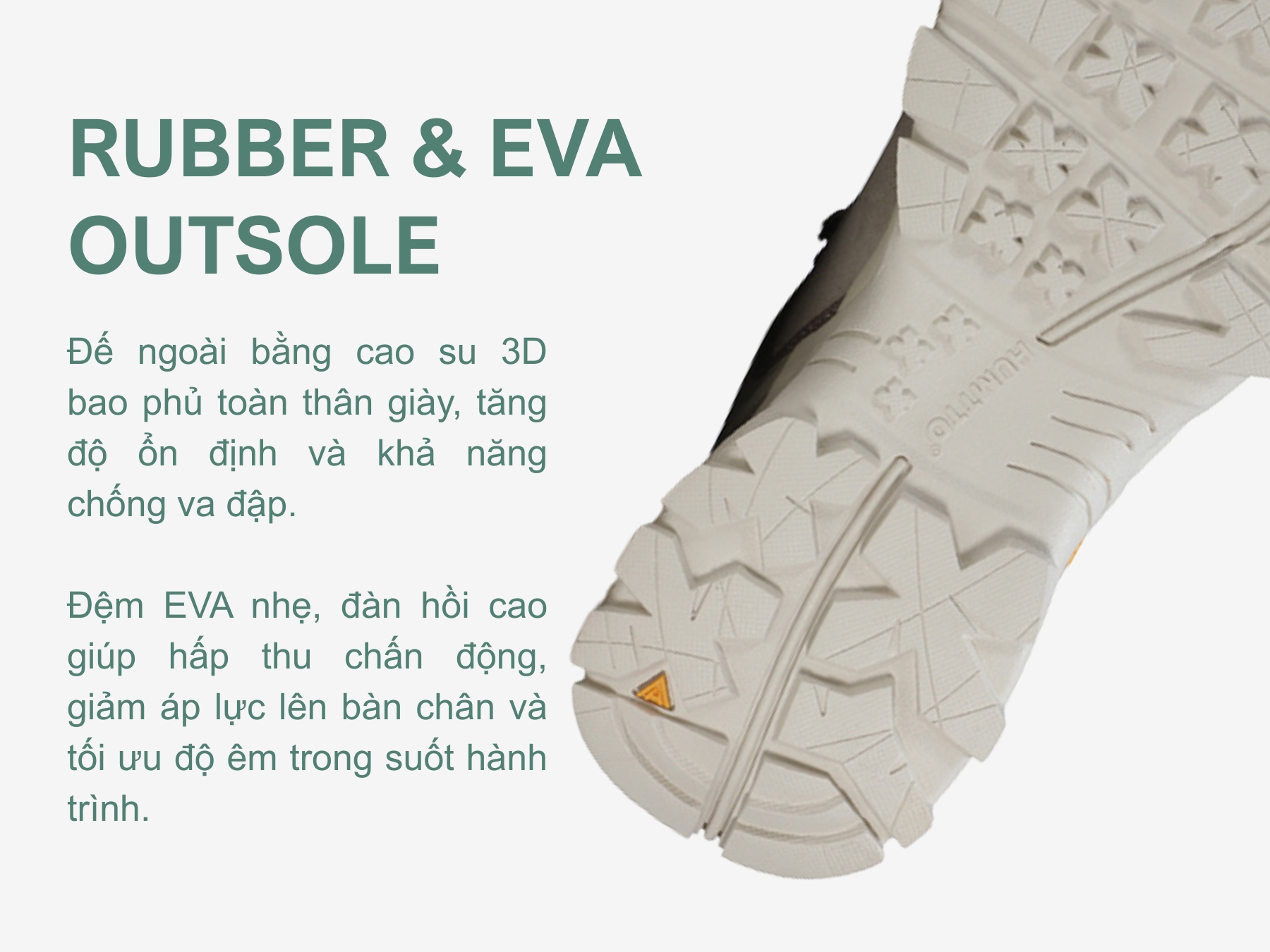 Giày đi dã ngoại nữ Humtto 160986B cổ thấp da lộn chống nước trơn trượt-14