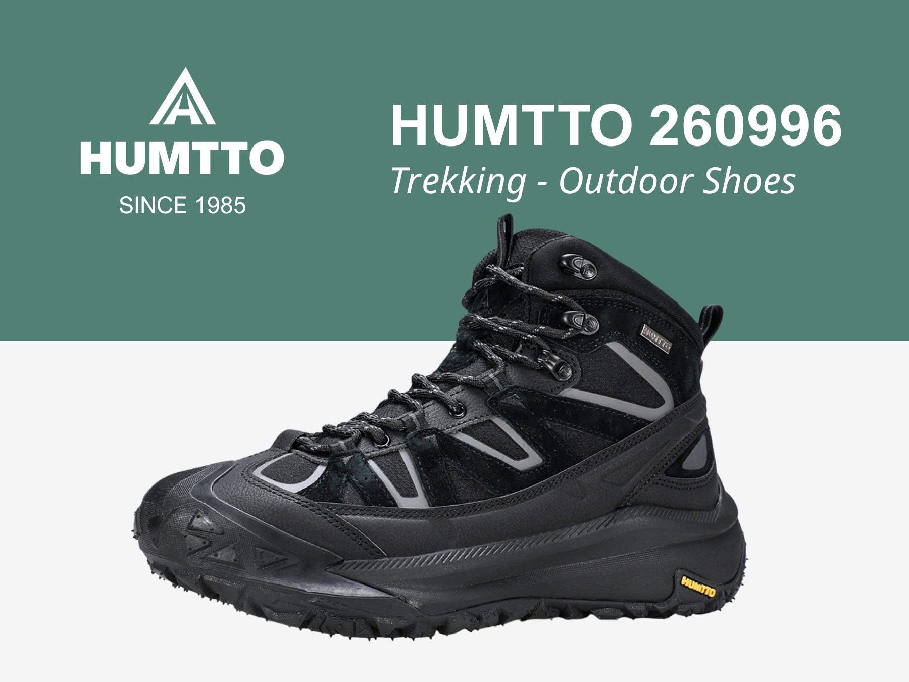 Giày leo núi nam Humtto 260996A cổ lửng outdoors cao cấp-11