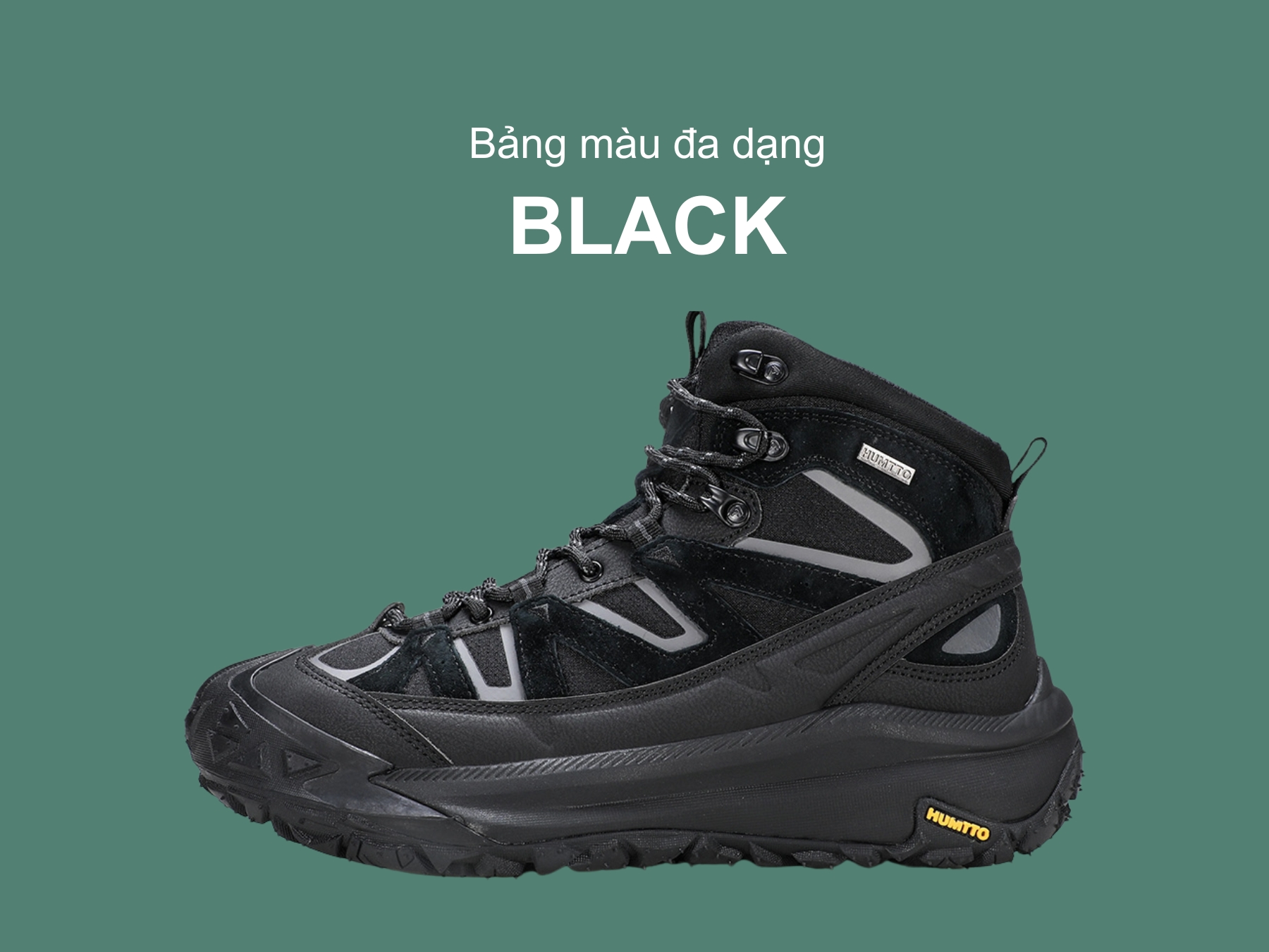 Giày trekking nữ pro Humtto 260996B cổ lửng móc buộc dây-18