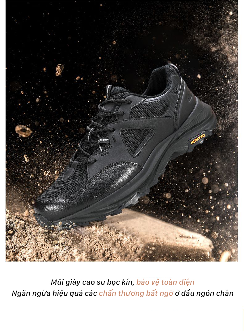 Giày leo núi unisex Humtto 160129AB cổ thấp mặt lưới thoáng khí nhẹ-11