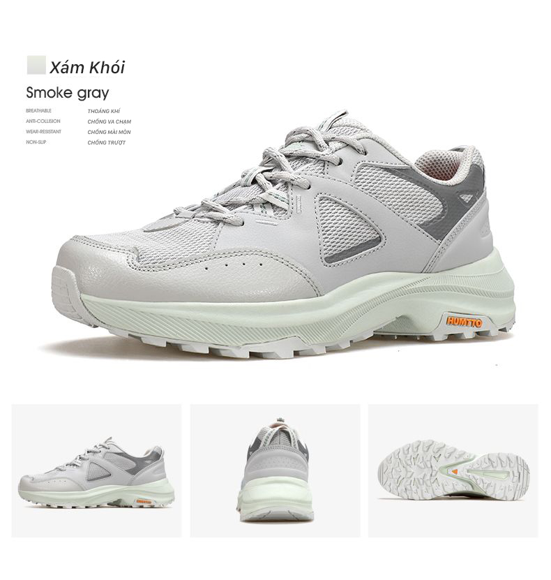 Giày leo núi unisex Humtto 160129AB cổ thấp mặt lưới thoáng khí nhẹ-24
