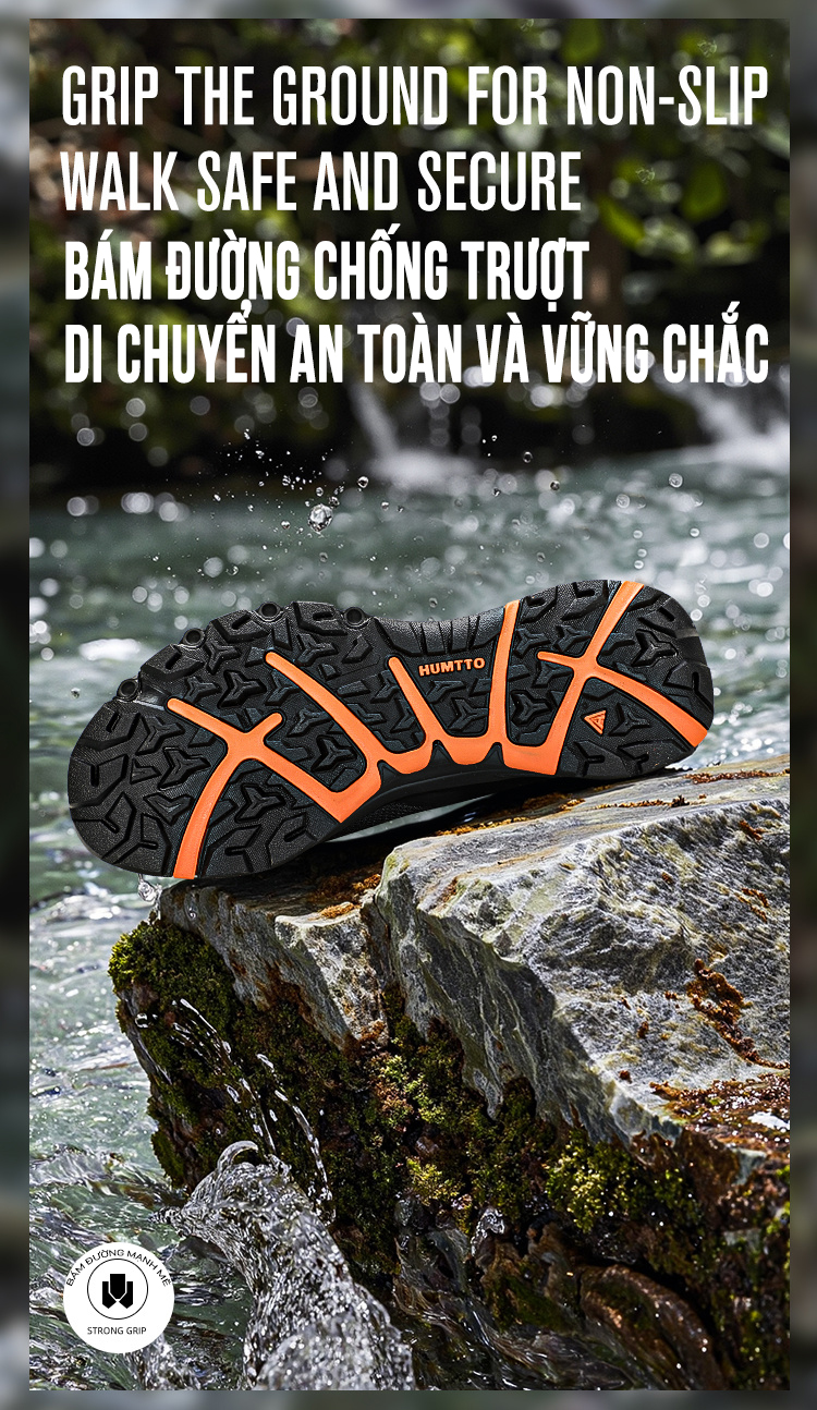 Giày sandals nữ đi suối Humtto 660893B mặt lưới mau khô dây rút-27
