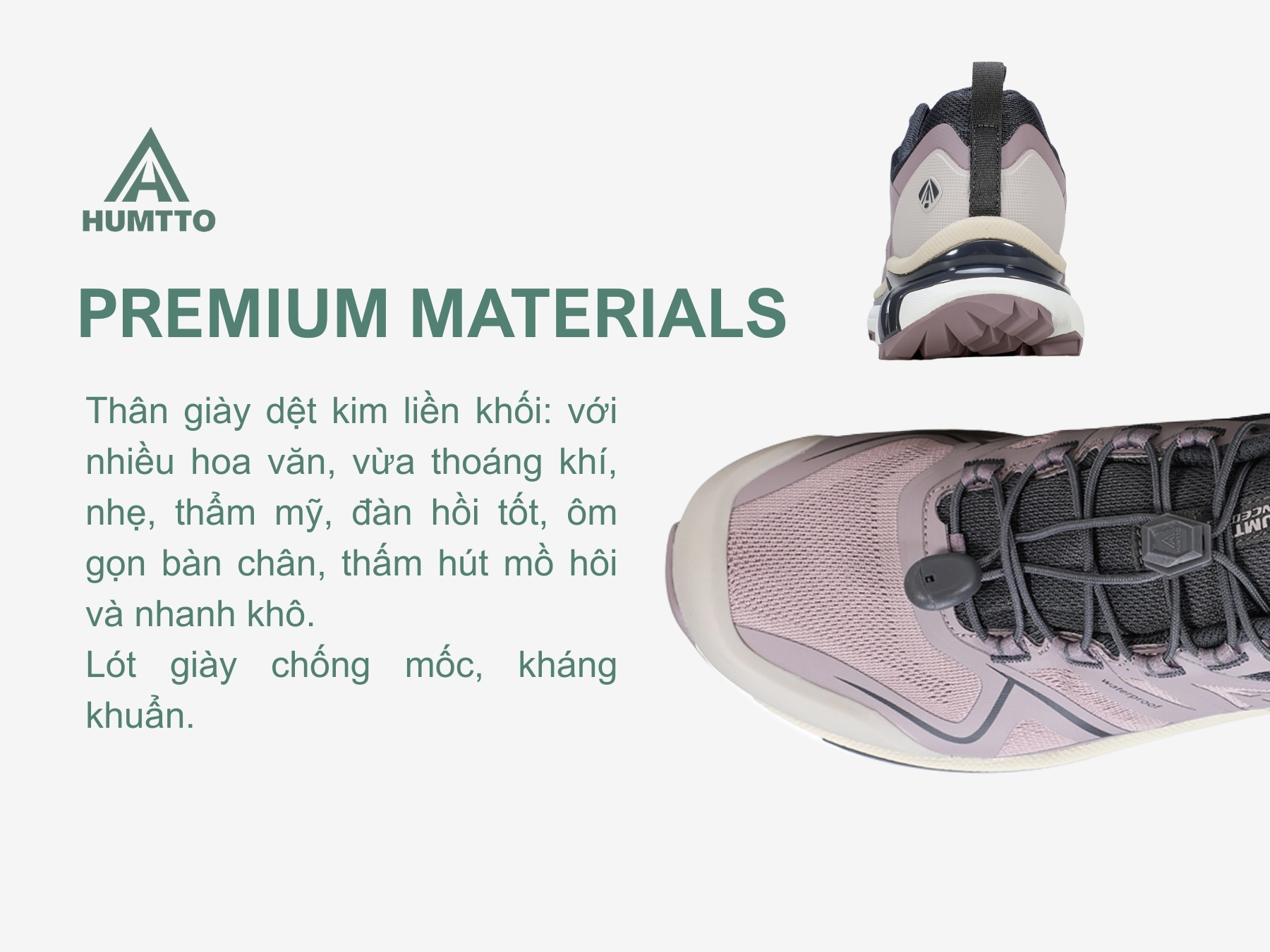 Giày thể thao elite nữ Humtto 860244B cổ thấp trail running-13