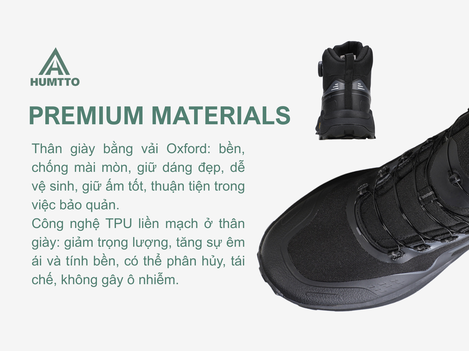 Giày leo núi nam chuyên dụng Humtto 260920A cổ cao giữ nhiệt núm vặn tiện lợi-13