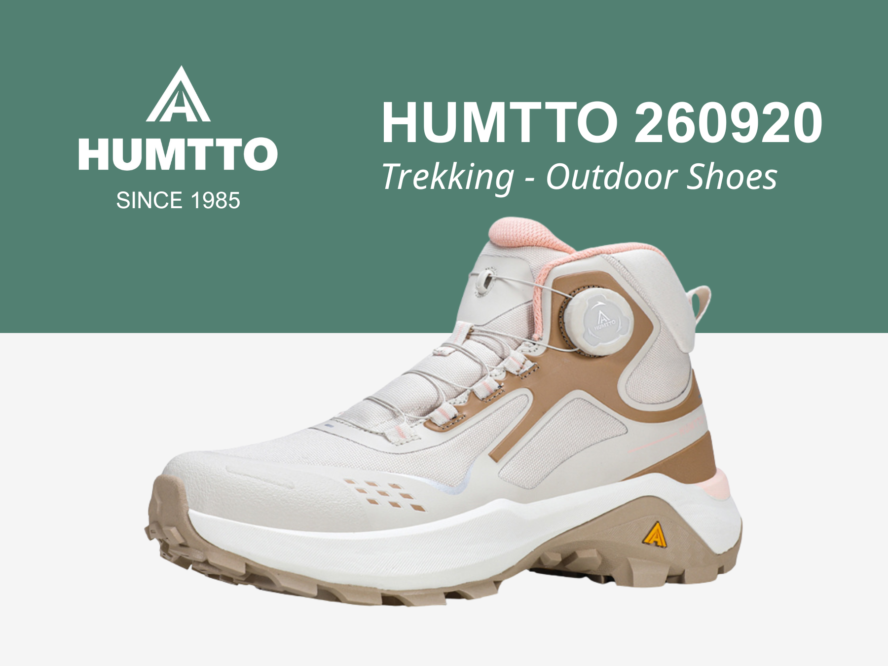 Giày trekking nữ pro Humtto 260920B núm vặn khóa BOA cổ cao đi tuyết-11