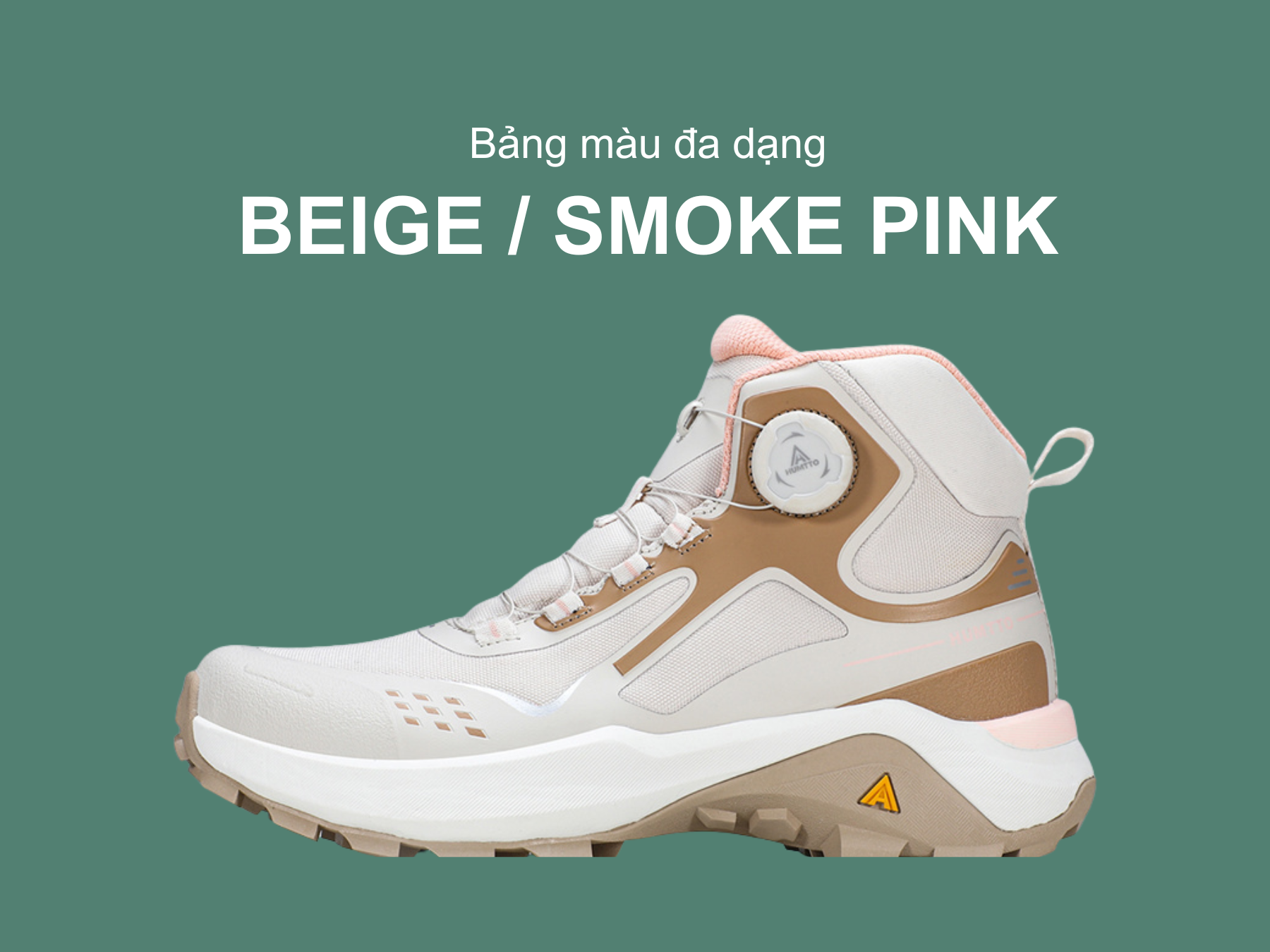 Giày trekking nữ pro Humtto 260920B núm vặn khóa BOA cổ cao đi tuyết-17