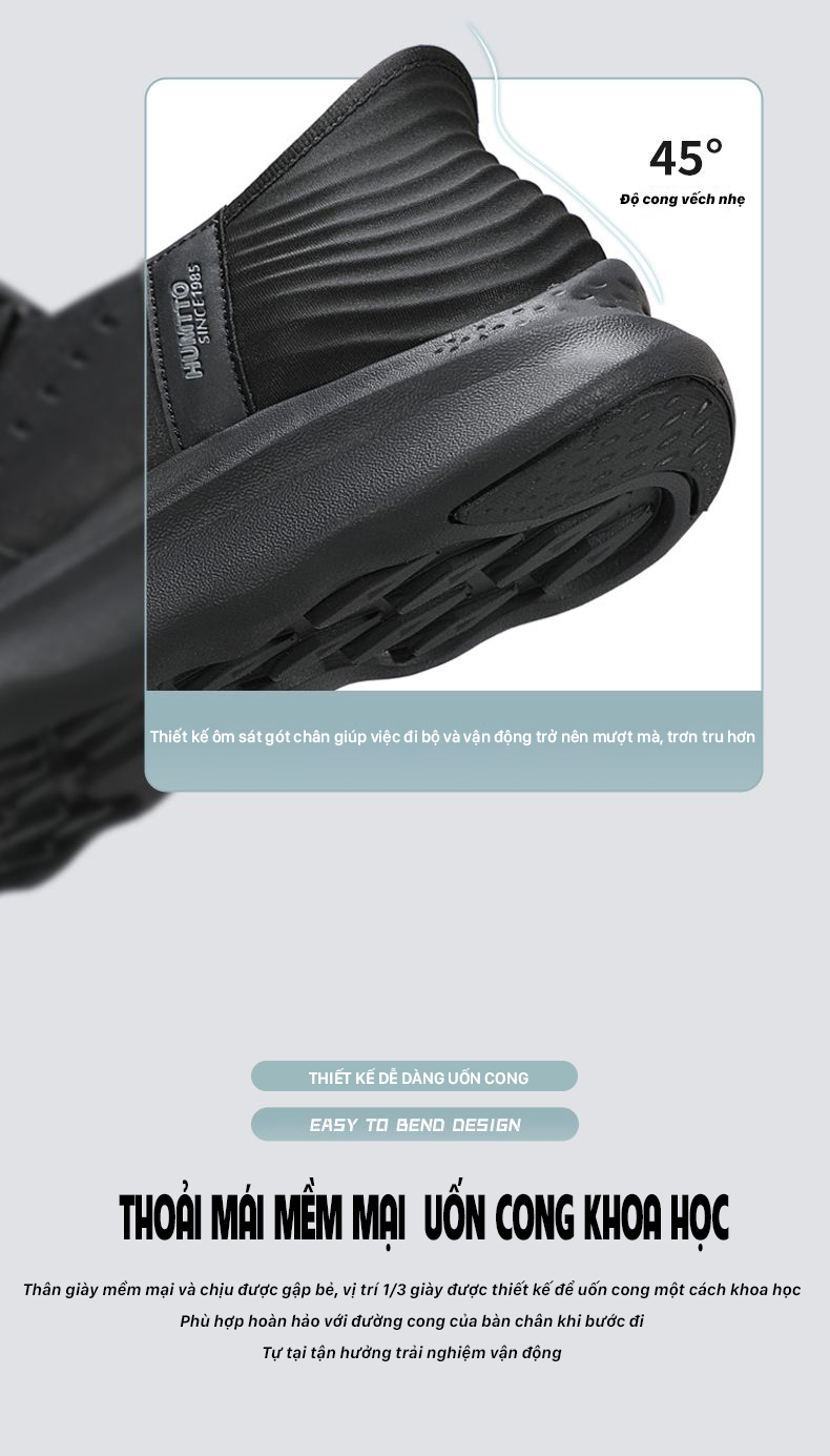 Giày đi dạo thành phố nam Humtto 350168A cổ thấp da bò nubuck năng động-14