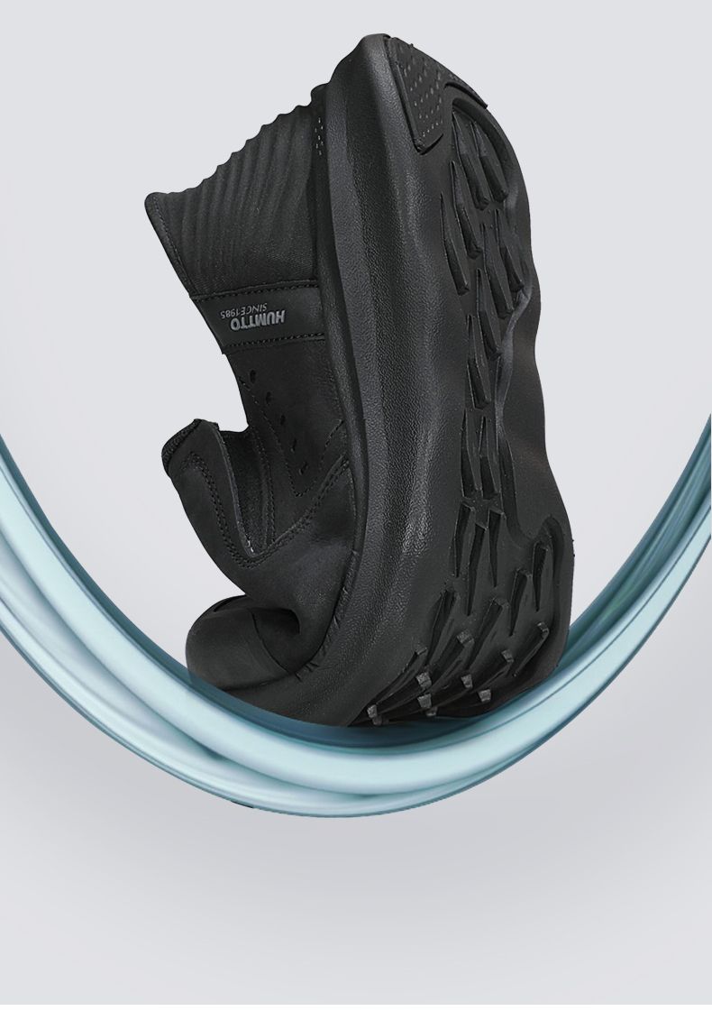 Giày đi dạo thành phố nam Humtto 350168A cổ thấp da bò nubuck năng động-15