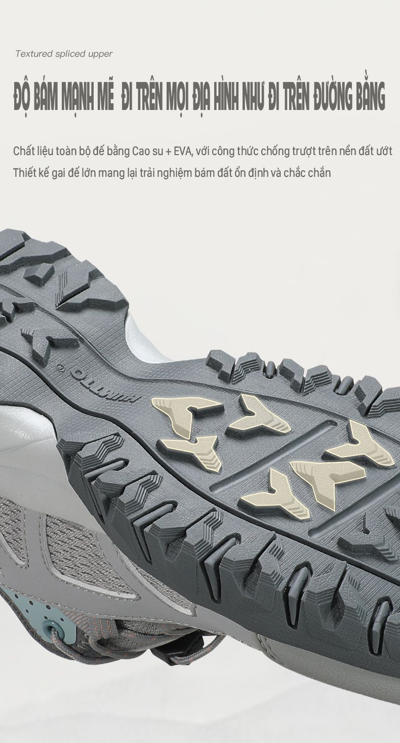 Giày beach sandals nữ Humtto 360651B mặt lưới thoáng khí đi mưa-11