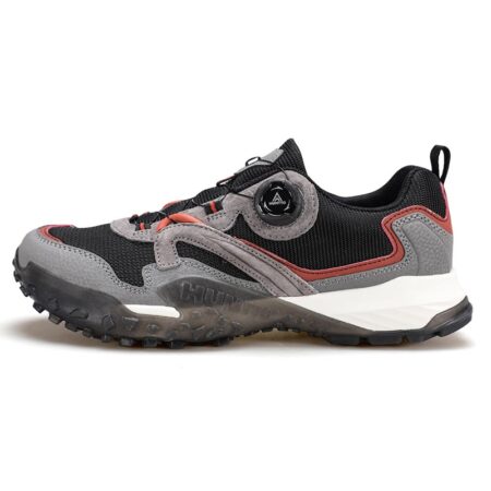 Giày hiking nam Humtto 150230A cổ thấp núm vặn lưới thoáng khí đế gai chống trượt