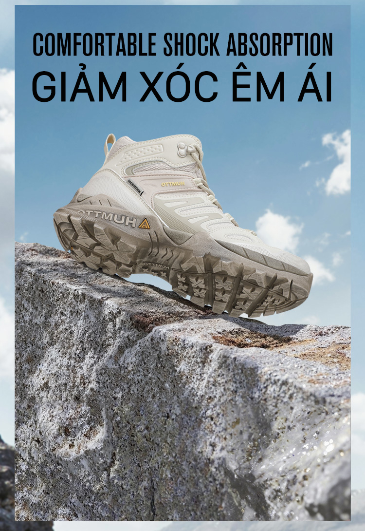 Giày leo núi cặp đôi pro Humtto 260809A cổ cao chống nước đá đi tuyết-9