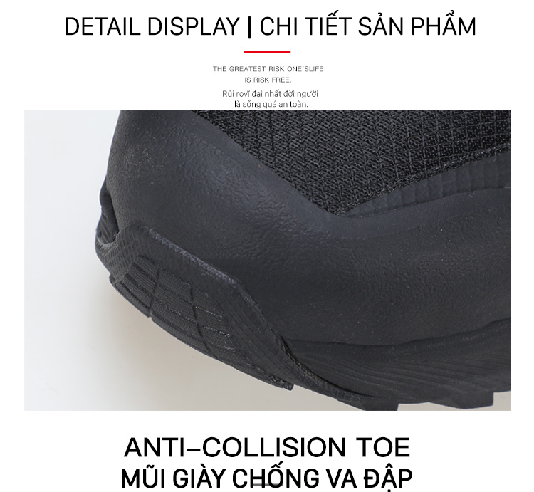 Giày đi phượt nam Humtto 160705A cổ thấp lưới thông khí nhẹ chống nước trượt-12