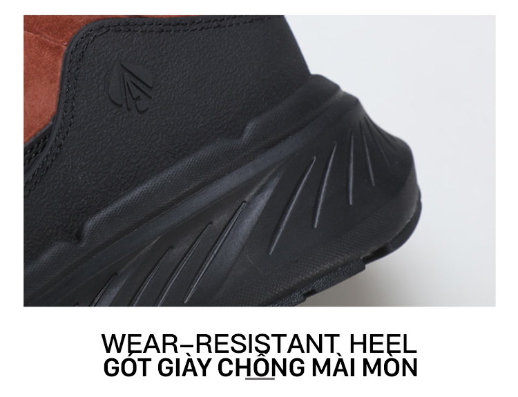 Giày trekking nam pro Humtto 260757A cổ cao da lộn vải dệt giữ nhiệt chịu lực-10