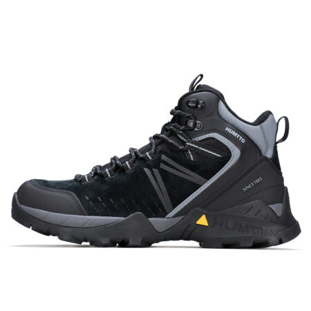 Giày trekking men chuyên nghiệp Humtto 260336A cổ cao da heo đi tuyết nước đế siêu bền-1