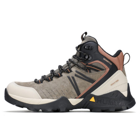 Giày trekking men chuyên nghiệp Humtto 260336A cổ cao da heo đi tuyết nước đế siêu bền-2