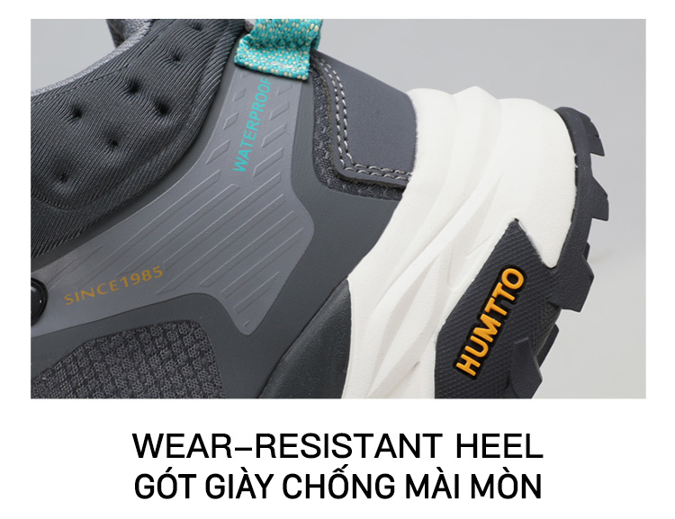 Giày trekking nam chuyên nghiệp Humtto 260987AC cổ cao chống nước tuyết đế siêu bền-13