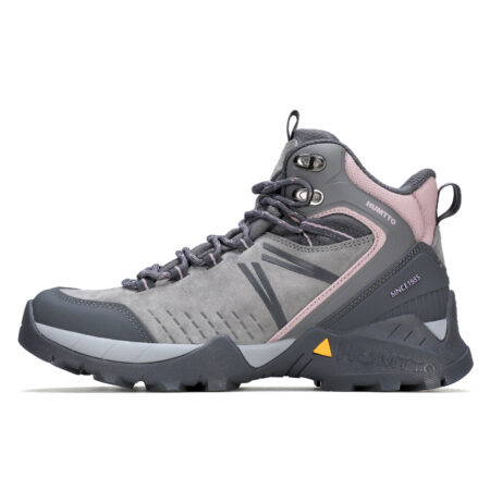 Giày trekking nữ pro Humtto 260336B cổ cao da heo đế giảm chấn đàn hồi tốt-2