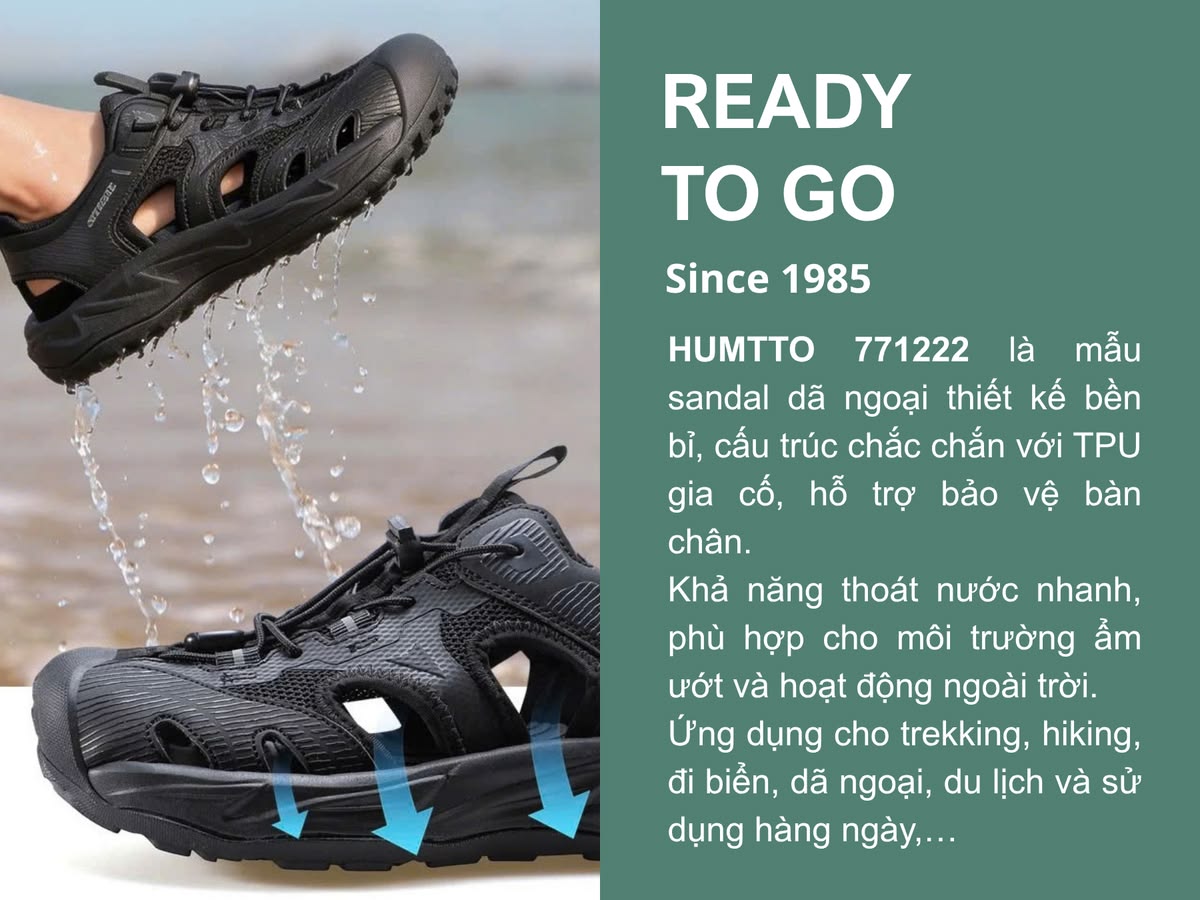 Sandals nam nữ cặp đôi Humtto 771222B lội suối dây rút tiện lợi mau khô-17
