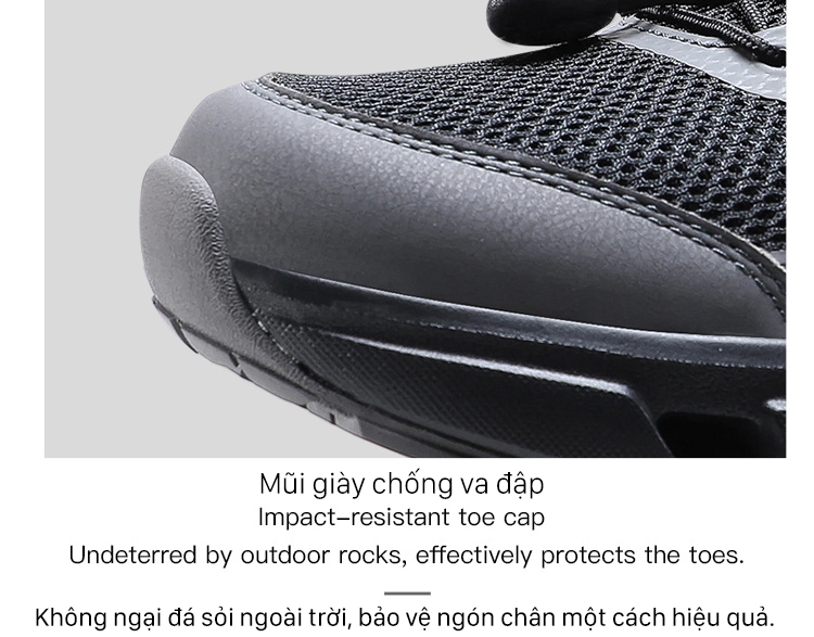 Giày nam Humtto 671495A đi suối lỗ lưới lớn tổ ong mau khô -15