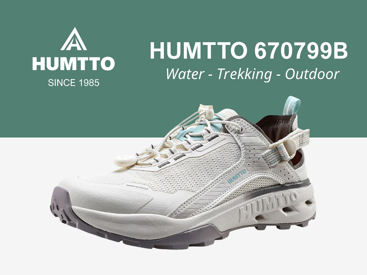 Giày sandals nữ Humtto 670799B lội nước mặt lưới mau khô dây rút tiện lợi-16