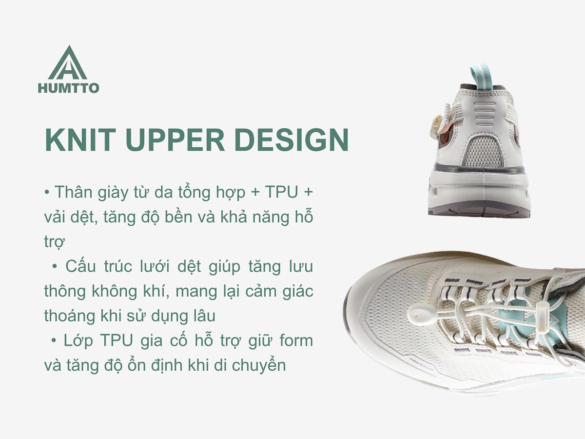 Giày sandals nữ Humtto 670799B lội nước mặt lưới mau khô dây rút tiện lợi-18