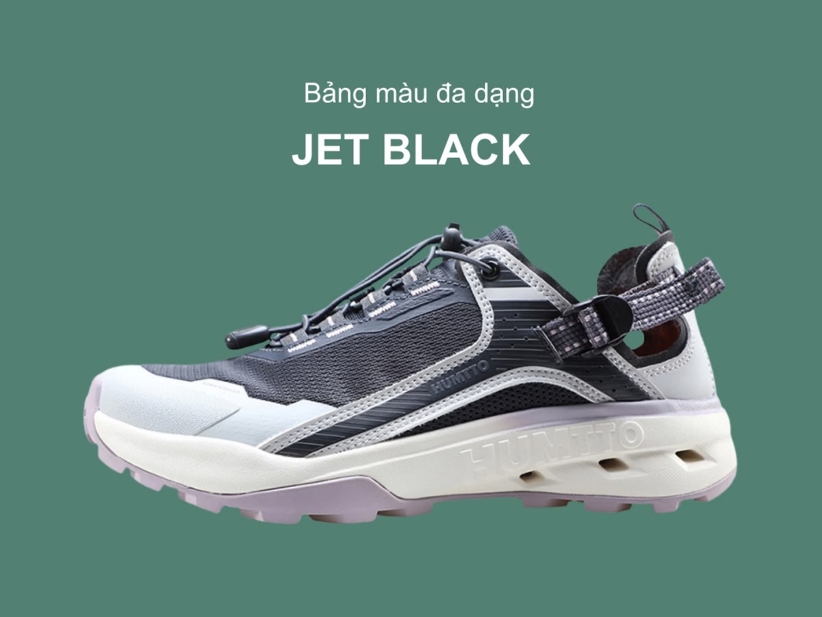 Giày sandals nữ Humtto 670799B lội nước mặt lưới mau khô dây rút tiện lợi-22