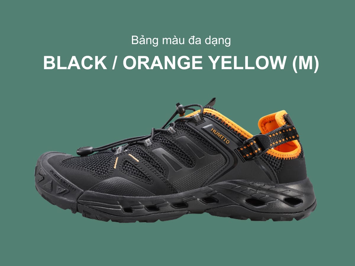 Giày sandals nữ Humtto 670148B trekking đi biển mặt lưới dây rút mau khô-17