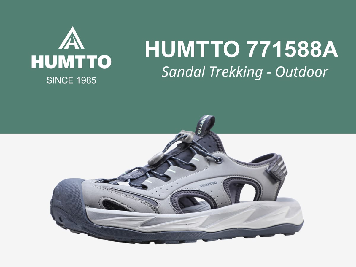 Sandals nam Humtto 771588A leo núi lội nước dây rút Velcro tiện lợi-11