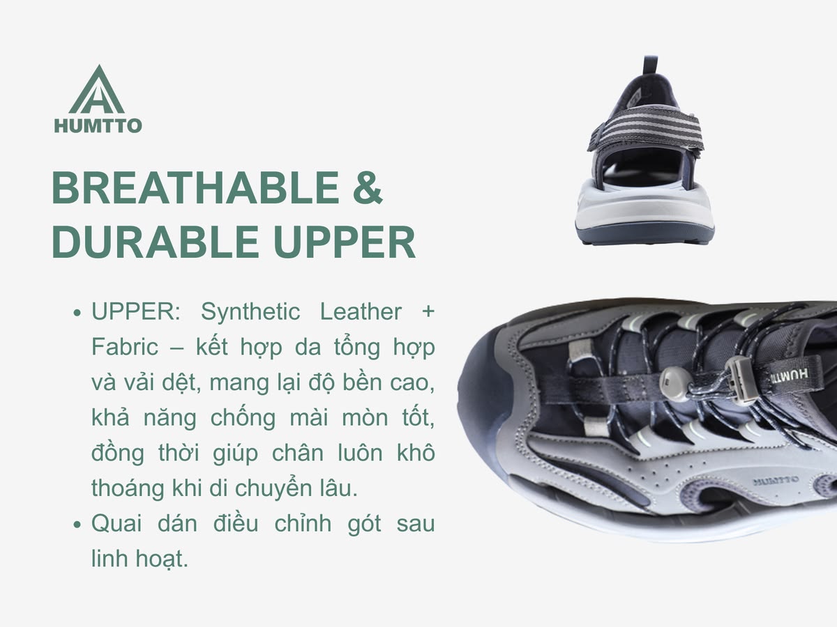 Sandals nam Humtto 771588A leo núi lội nước dây rút Velcro tiện lợi-13