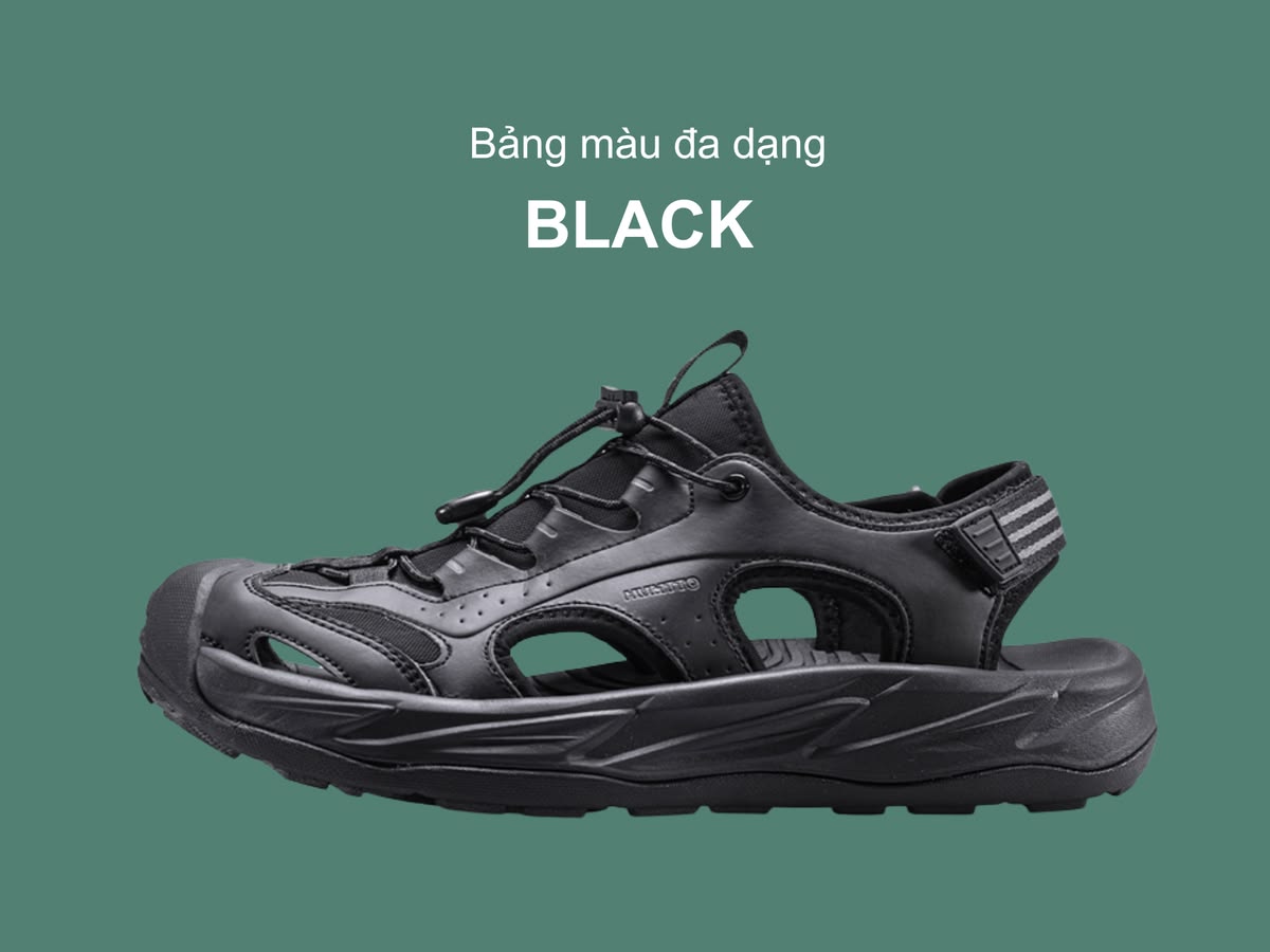 Sandals nam Humtto 771588A leo núi lội nước dây rút Velcro tiện lợi-18