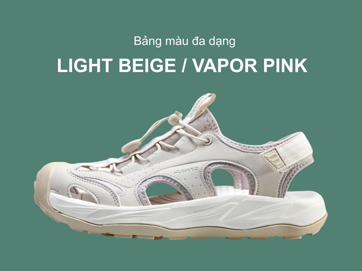 Sandals nữ Humtto 771588B leo núi lội nước dây rút Velcro tiện lợi-20