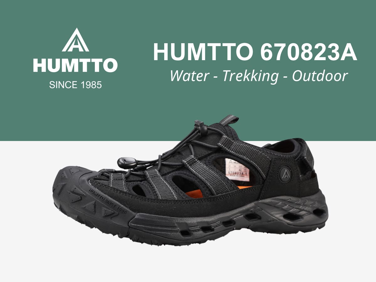 Sandals nam Humtto 670823A lội nước chống trượt dán nhám Velcro tiện lợi-11