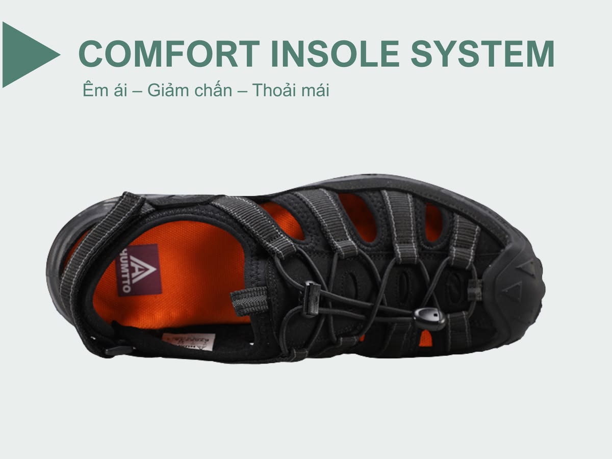 Sandals nam Humtto 670823A lội nước chống trượt dán nhám Velcro tiện lợi-15